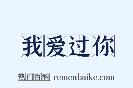 我爱过你是什么意思的图片